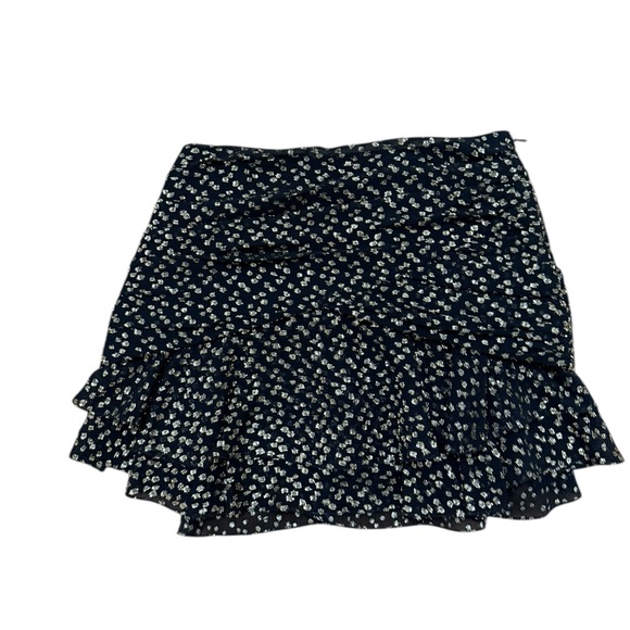 Saint Laurent Black and White Polka Dot Skirt - Picture 2 of 6